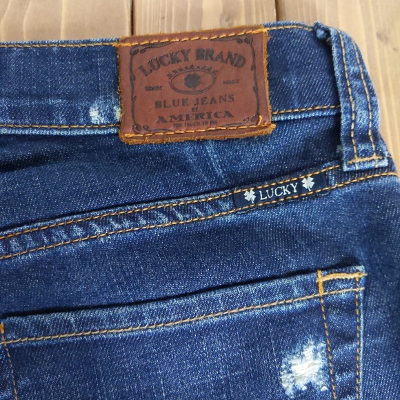 Lucky Brand Jeans Sienna Tomboy Straight Leg Distressed Jeans - Picture 13 of 13